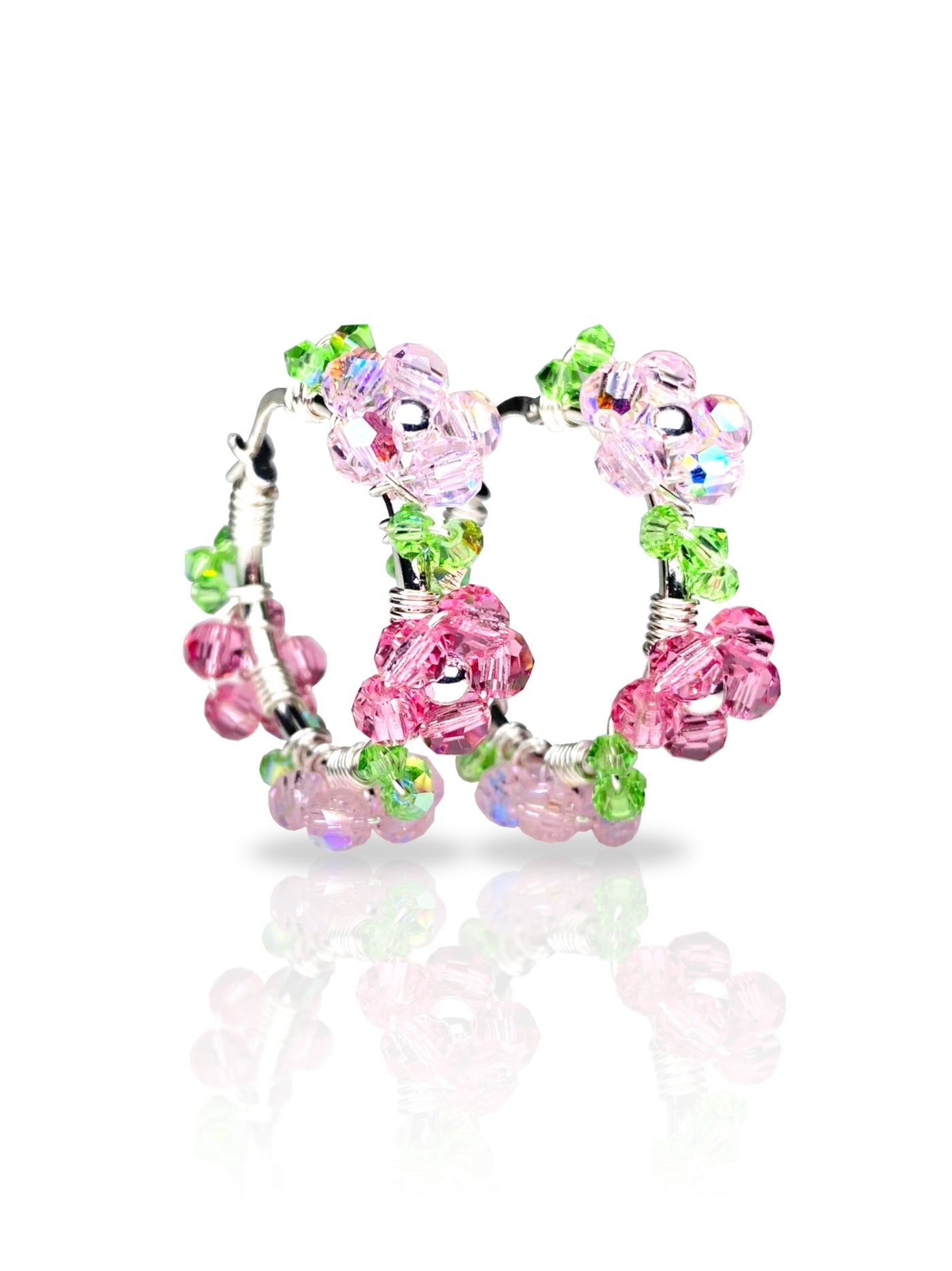 Kristalliniitty Korvakorut, Hopea, eri värejä