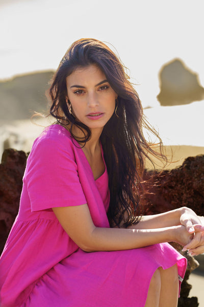 Layered Dress, Candy Pink