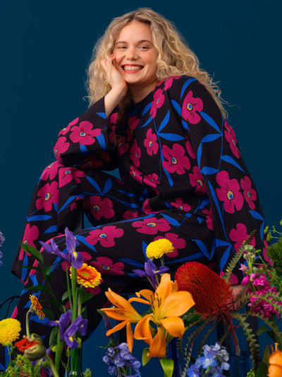 Mysterious Blooms jacquard shirt