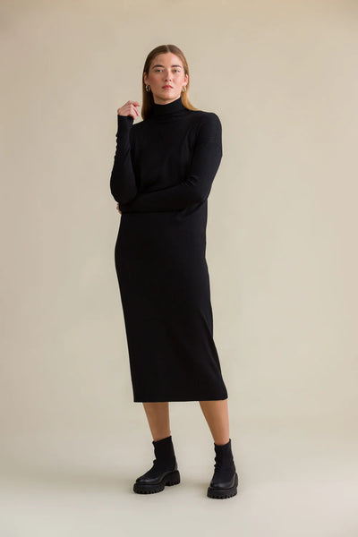 Maribel Knit Dress, Blackest