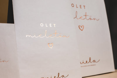 Lahjapaketti, eri kokoja