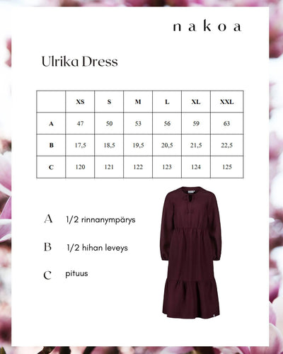Ulrika Dress, Merlot