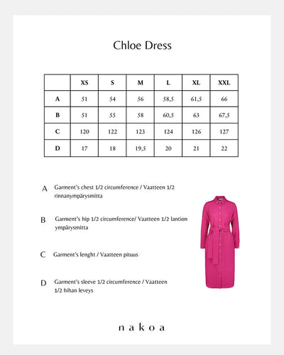 Chloe Dress, Candy Pink