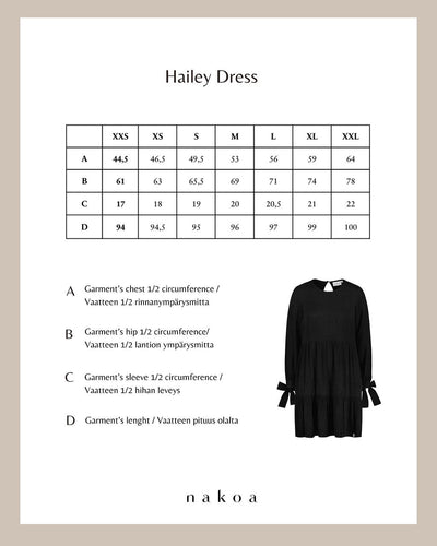 Hailey Dress, Black Leo