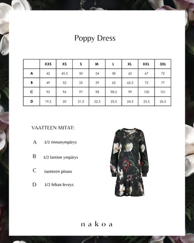 Poppy Dress, Noir