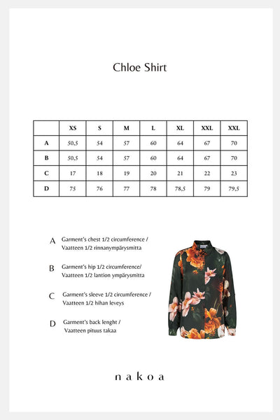 Chloe Shirt, Copper Flower