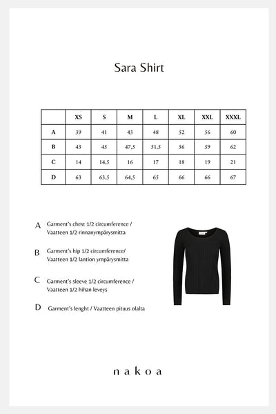 Sara Shirt, Black