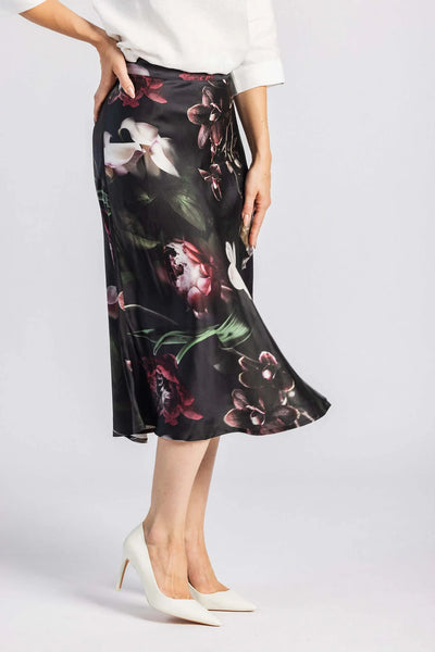 Classic Midi Skirt, Noir