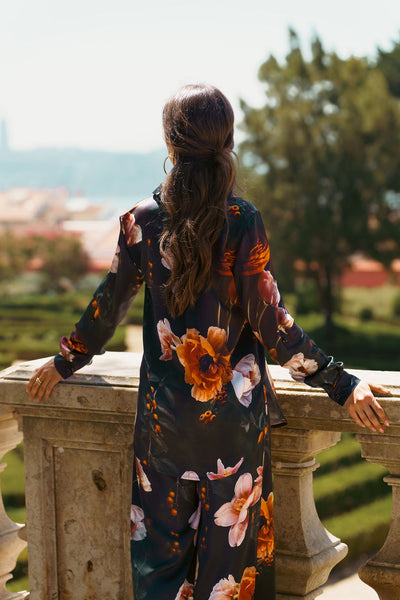 Chloe Shirt, Copper Flower