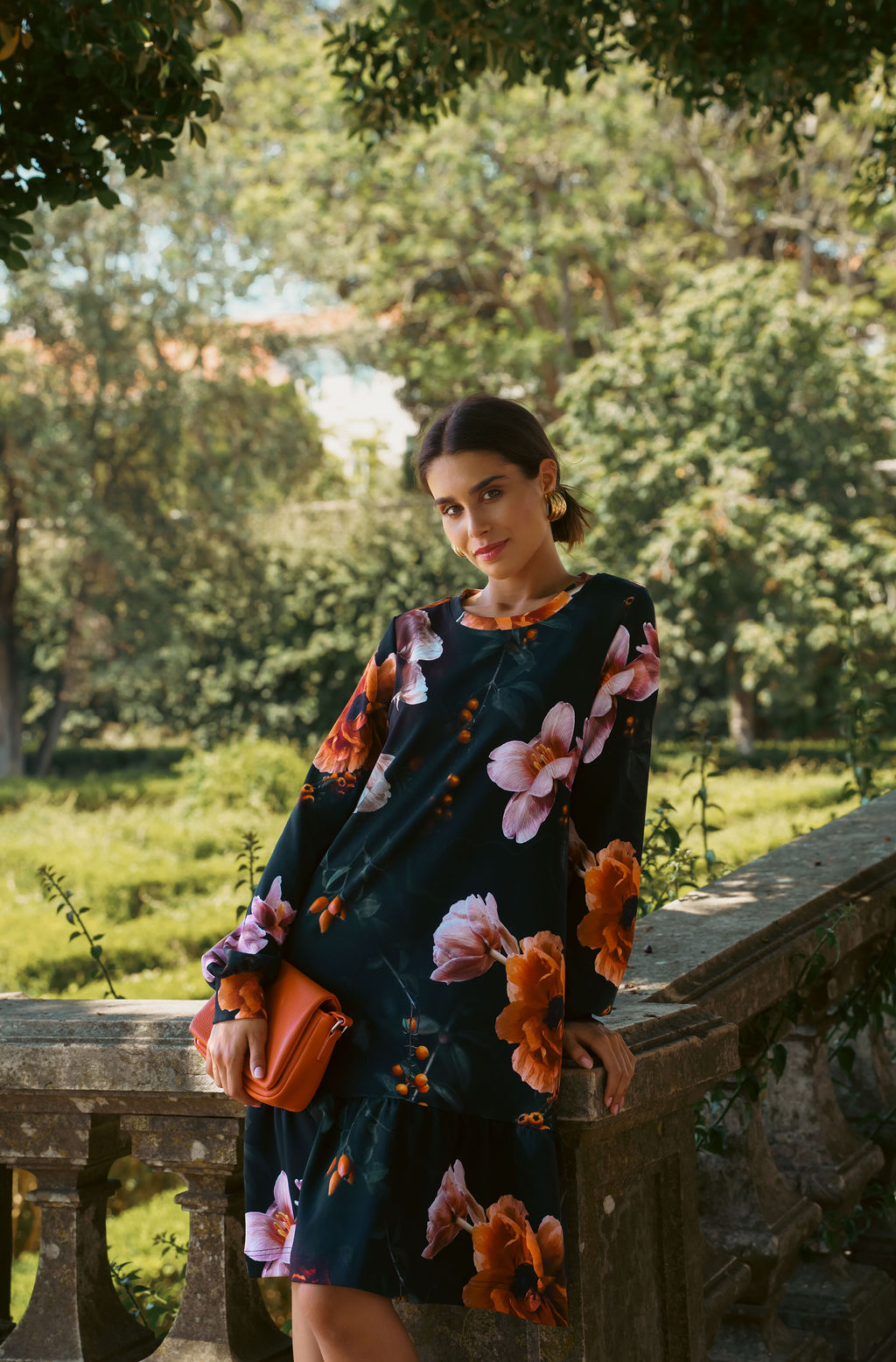 Poppy Dress, Copper Flower