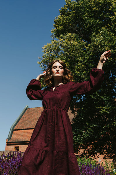Ulrika Dress, Merlot