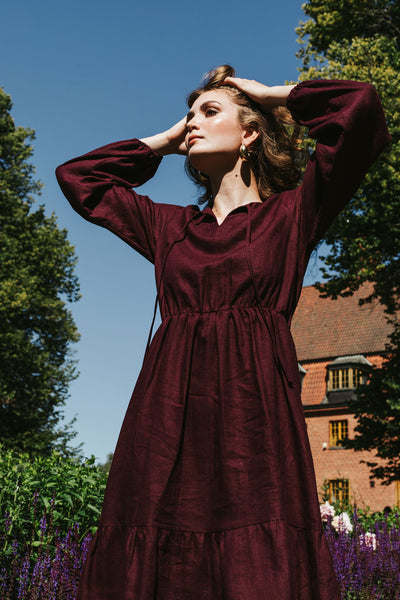 Ulrika Dress, Merlot