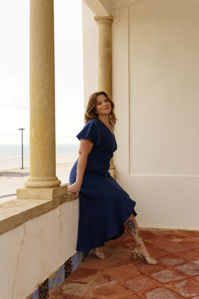 Annika Dress, Oxford Navy