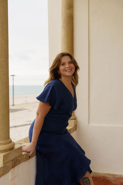 Annika Dress, Oxford Navy