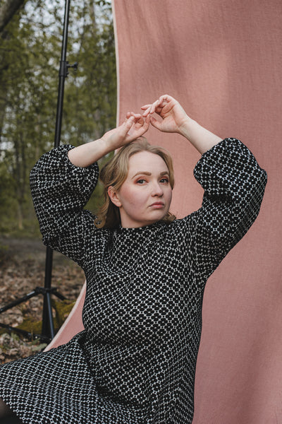 Myy Puuvillamekko, Apila Mustavalkoinen