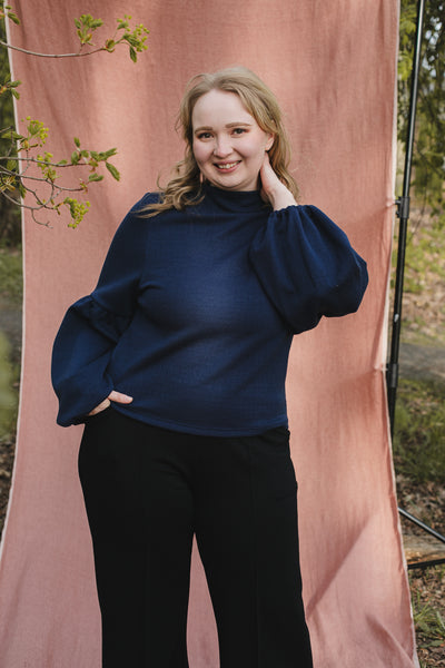 Talvikki Merinovillapaita, Kaarna Sininen