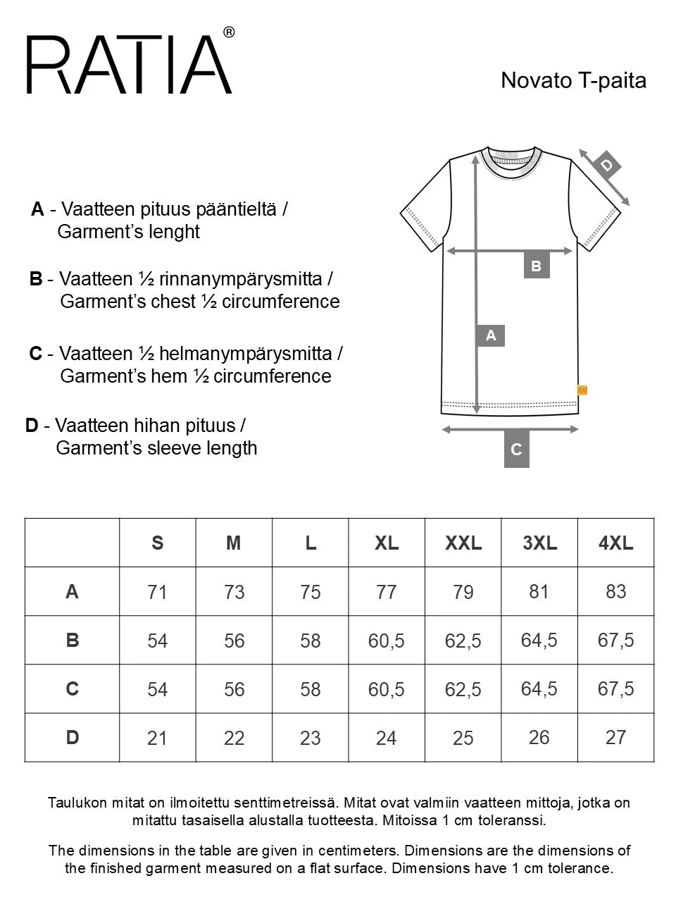 Unisex T-Paita Novato, Punainen