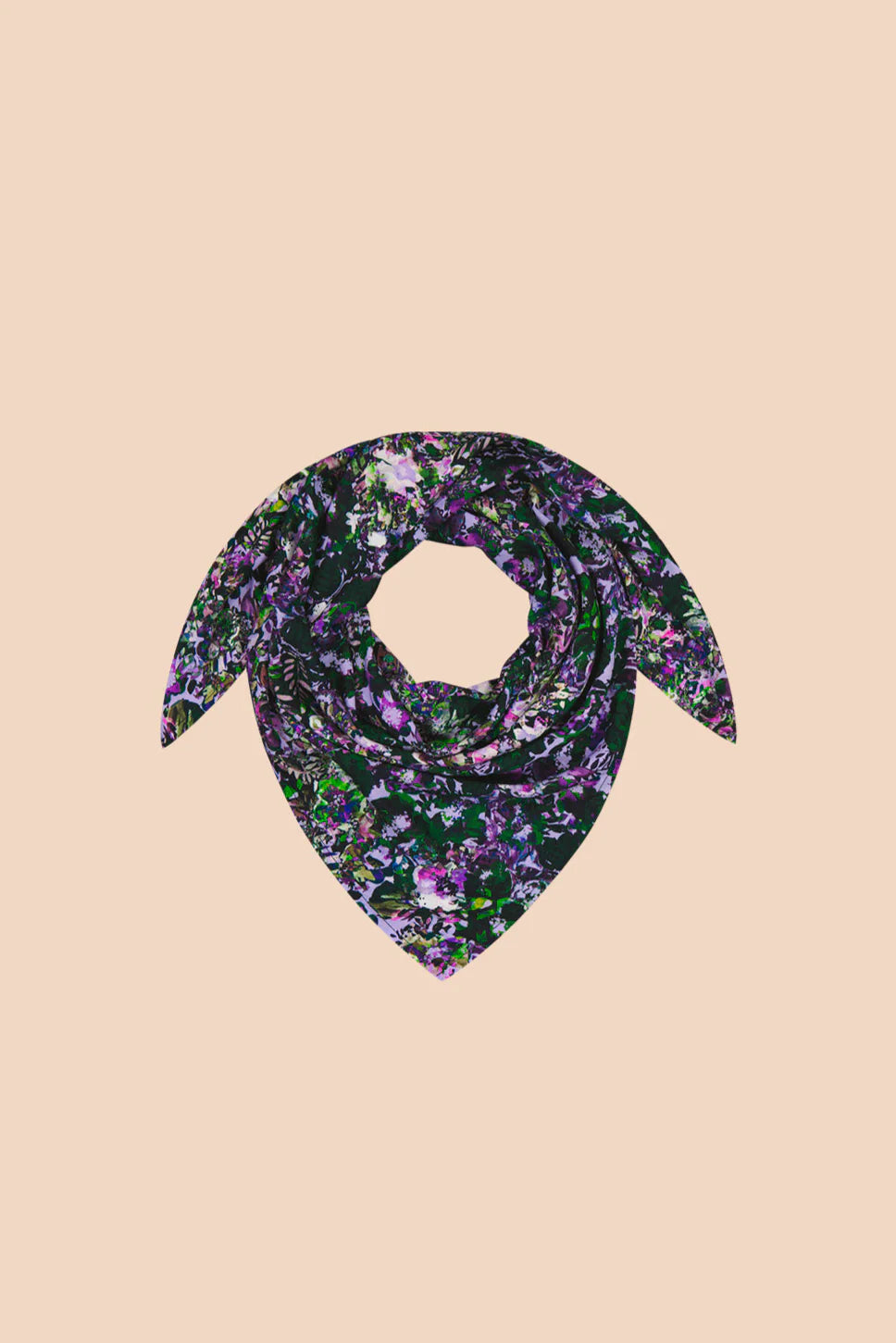 Square Scarf Large, Blooming Forest Lilac
