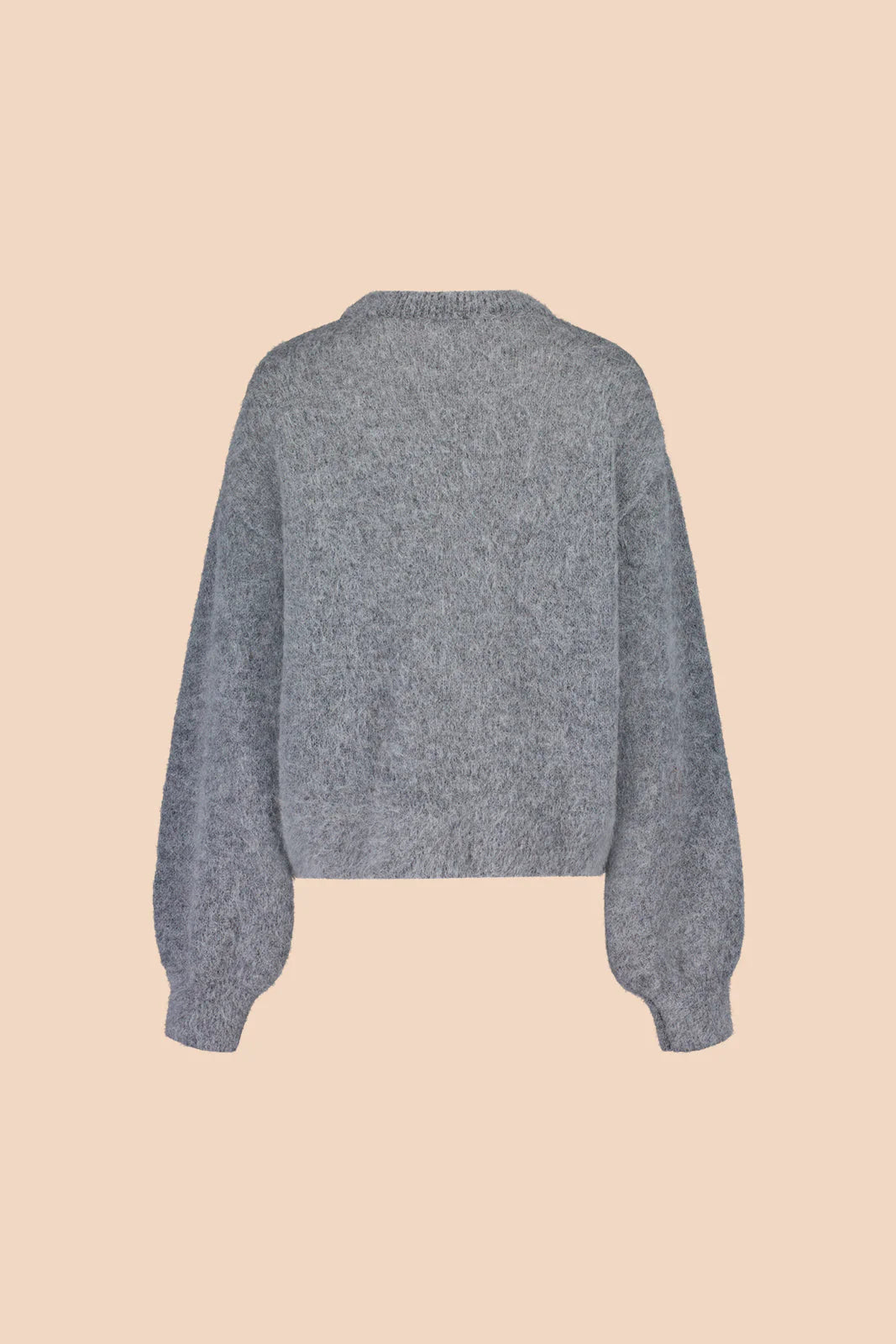 Mohair Alpaca Jumper, Dark Grey
