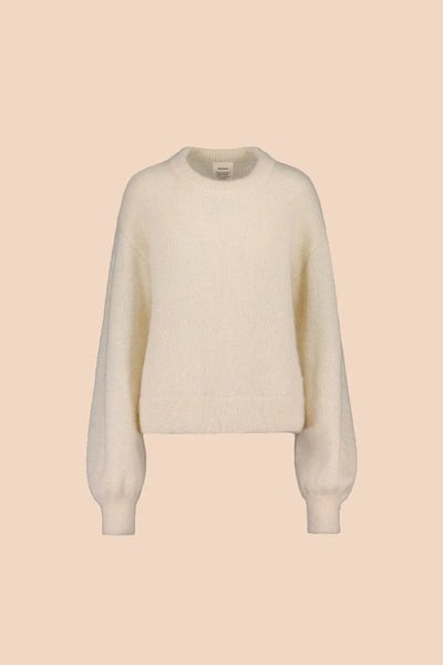 Mohair Alpaca Jumper, Oyster