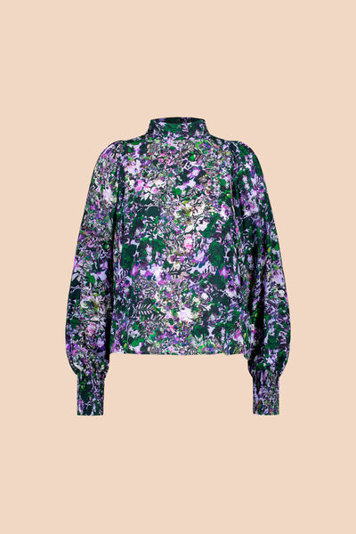 Puff Blouse, Blooming Forest Lilac