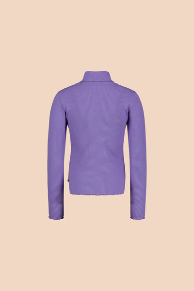 Rib Rollneck, Vivid Lavender