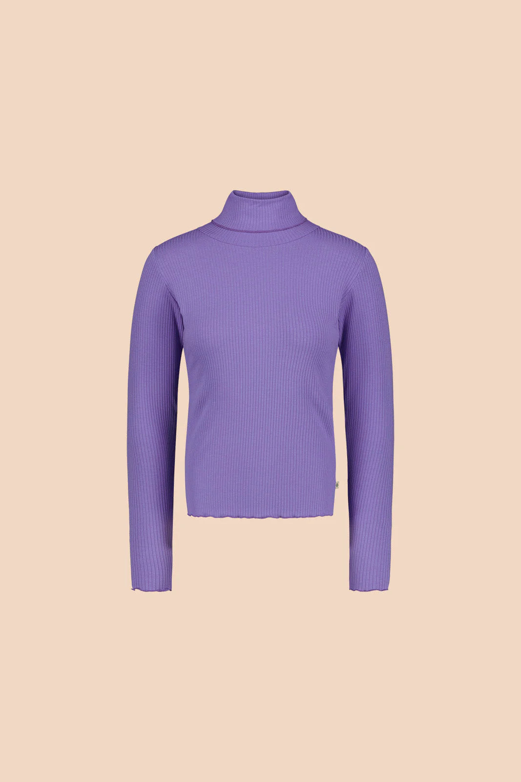 Rib Rollneck, Vivid Lavender