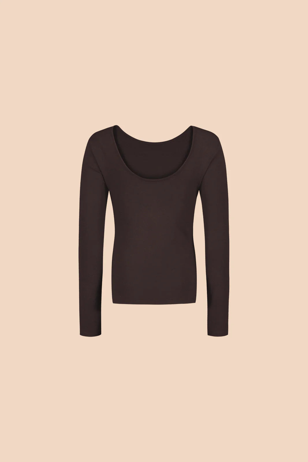 Scoop Back Top, Chocolate