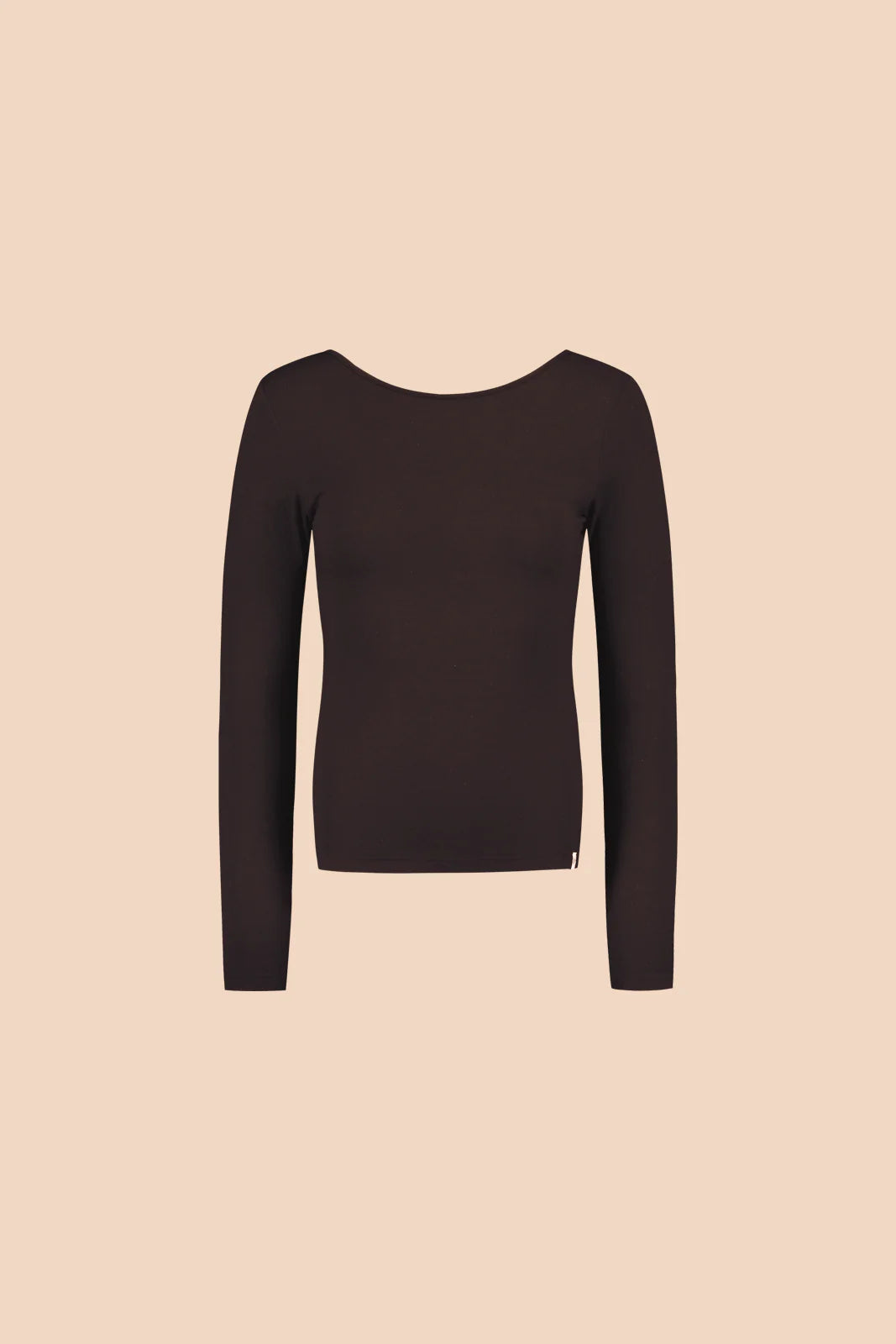 Scoop Back Top, Chocolate
