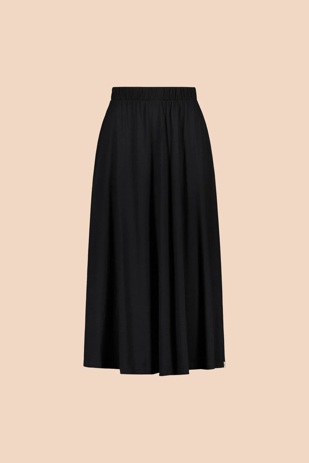 Soft Midi Skirt, Black