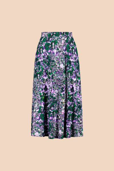 Soft Midi Skirt, Blooming Forest Lilac