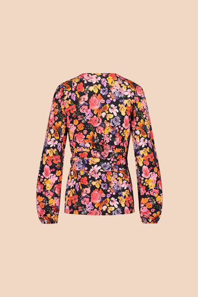 Soft Wrap Blouse, Wild Lea Mini