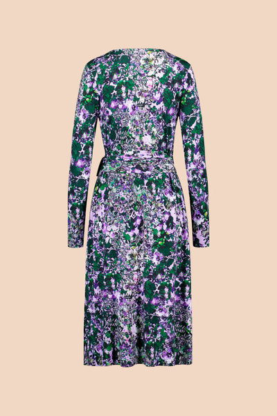 Soft Wrap Dress, Blooming Forest Lilac