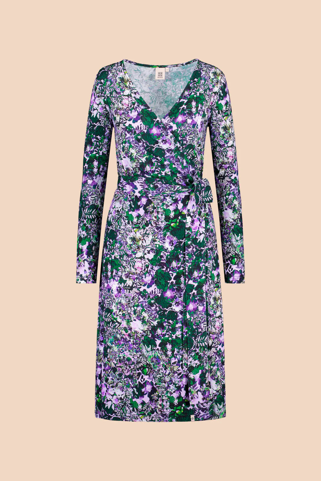 Soft Wrap Dress, Blooming Forest Lilac