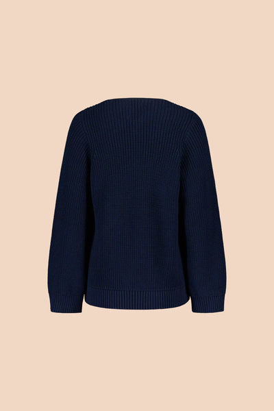 V-neck Jumper, Navy