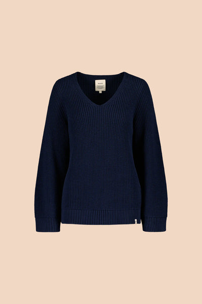 V-neck Jumper, Navy
