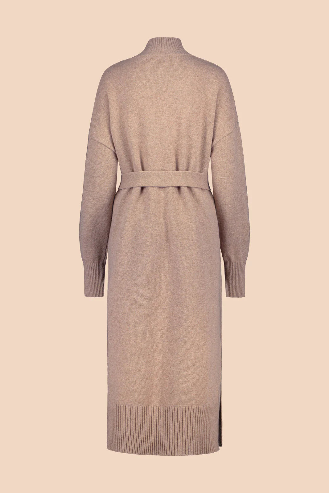 Wool Midi Dress, Taupe