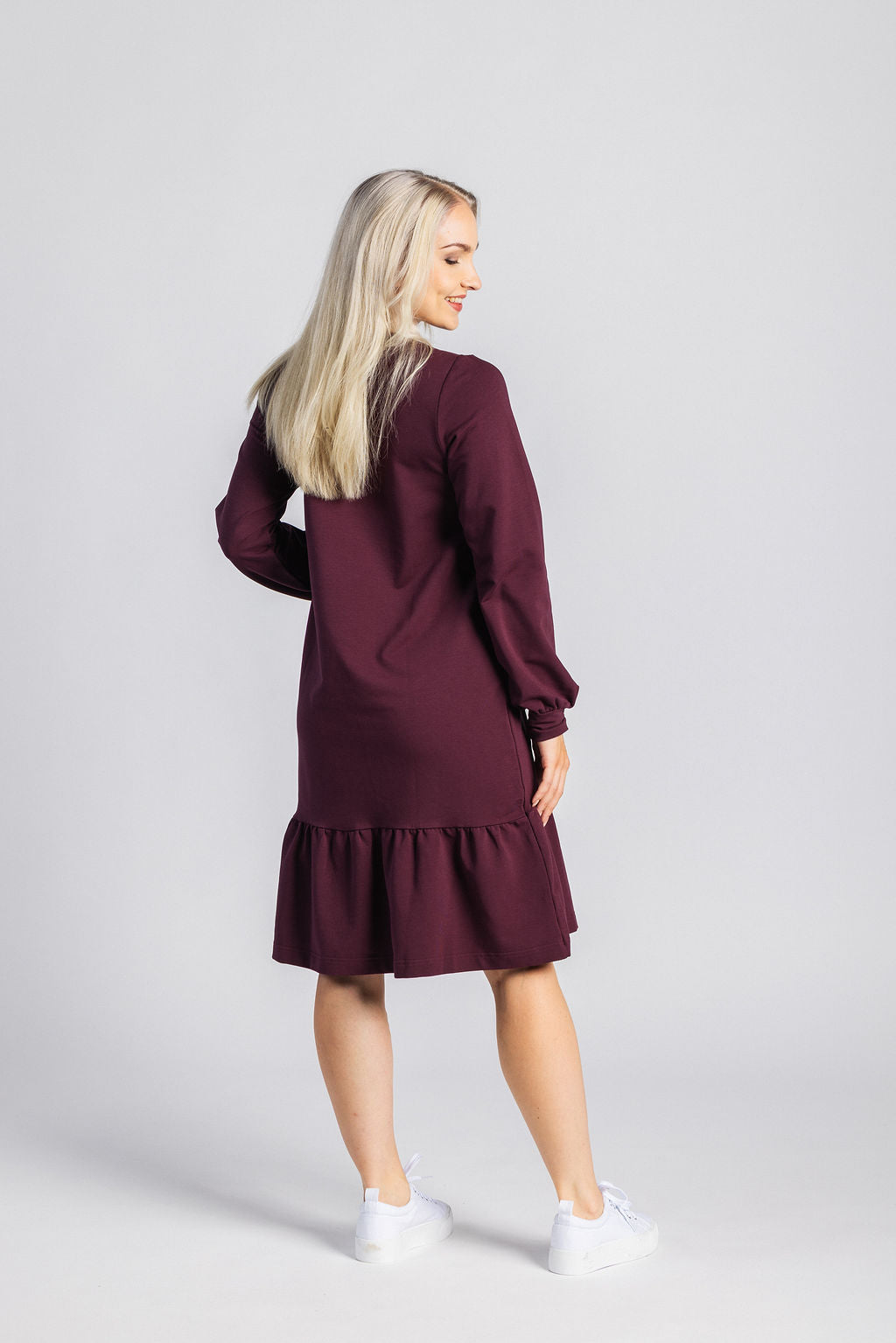 Poppy Dress, Burgundy