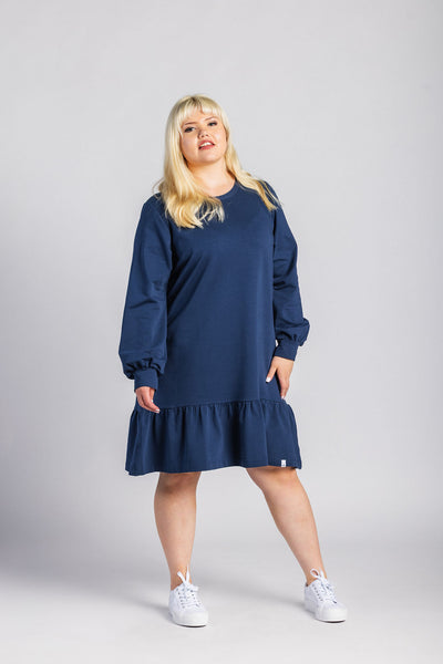 Poppy Dress, Dark Cobalt