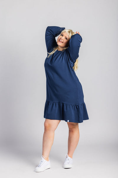 Poppy Dress, Dark Cobalt