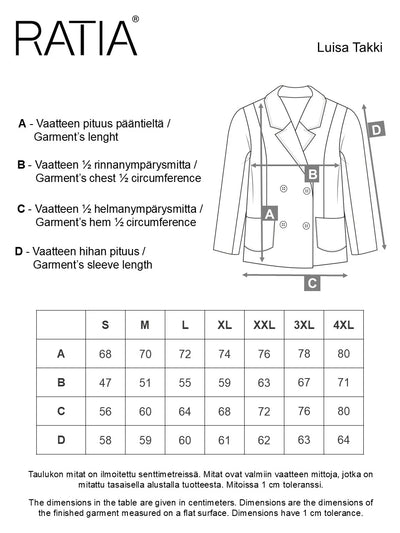 Luisa Jakku Raita, Musta/Valkoinen