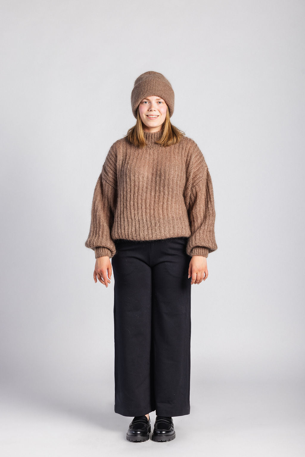Robin Mohair Knit, Smoky Taupe