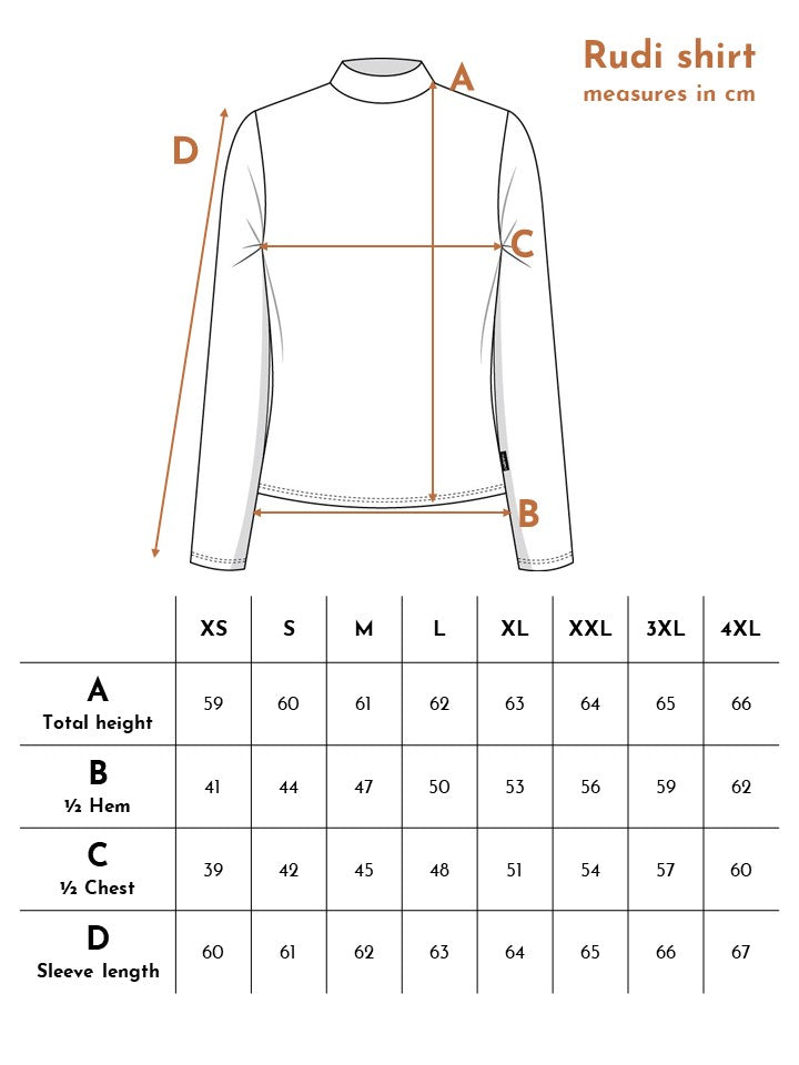 Rudi Shirt, Black rib