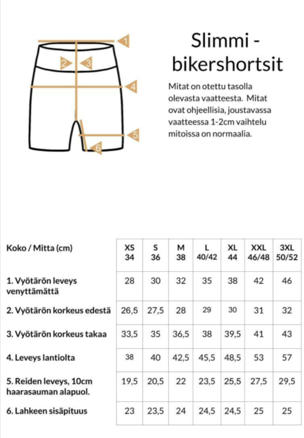 Slimmi Bikershortsit