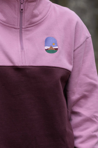 Tunturiyö Half Zip, Bleached Mauve