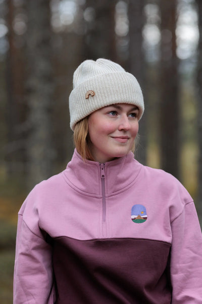 Tunturiyö Half Zip, Bleached Mauve