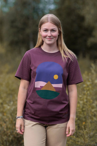 Tunturiyö T-Shirt, Aubergine