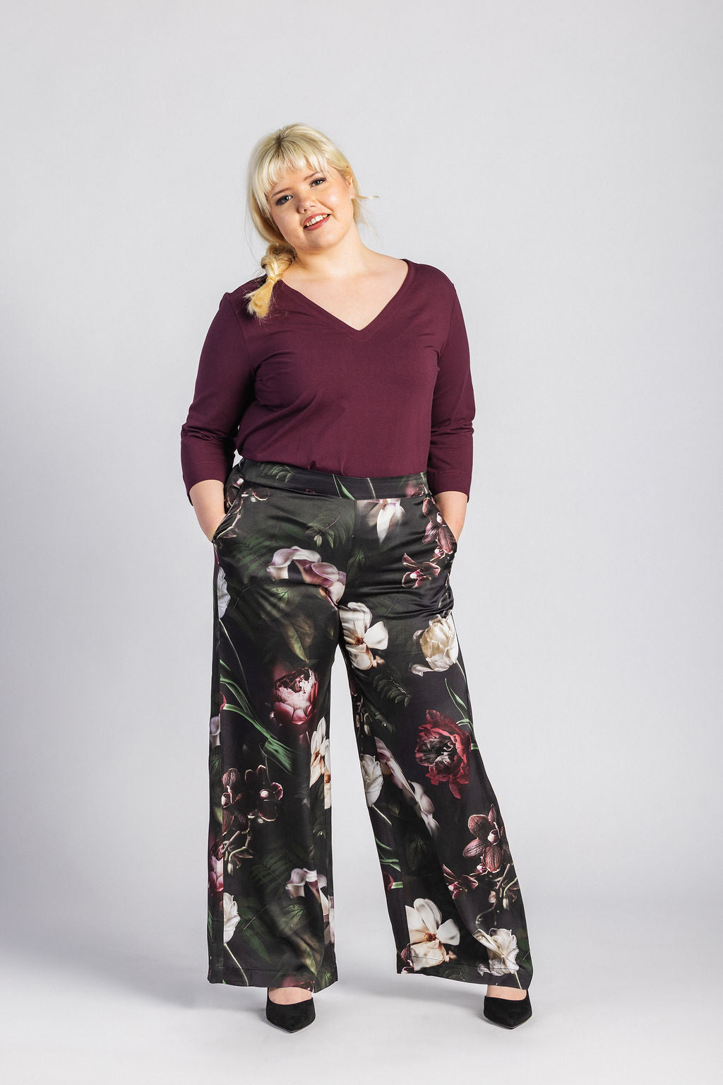 Vera Blouse, Burgundy