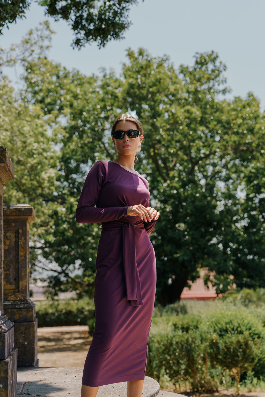 Zoey Dress, Burgundy