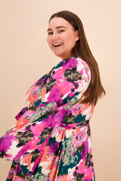 Wrap Dress, Aquarelle